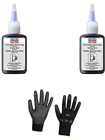 Iloda 2xOriginal Liqui Moly 50g Schraubensicherung mittelfest 3802 Schutzhandschuhe
