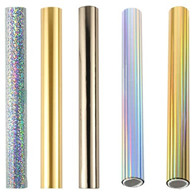 Glitzernde Heißfolie, metallische Vielfalt, schöne Diamantfarbe, 19 cm x 5 m, Faser-Rollen, Heißstempelfolie, Folie von Laserdrucke