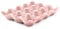 Flexzion Ceramic 12 Cups Egg Tray - Whole Dozen Porcelain Egg Holder Container Keeper Storage Organizer Decorative Serving Stand Serveware for Refrigerator Fridge Countertop Display Kitchen (Pink)