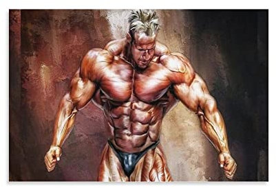 QITEX Bilder Schlafzimmer Jay Cutler Bodybuilding Poster Wand Bilder Poster Persönliches Geschenk Fitnessstudio Dekoration Leinwand Bild Wand Bilder Poster 50x70cm(Kein Rahmen)