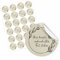 24 Stück Personalisierte Aufkleber - Personalisierte Aufkleber mit Wunschtext - 4,5 cm Runde Papieraufkleber Etiketten für Hochzeit, Taufe, Produkte, Geburtstag (Style 10)