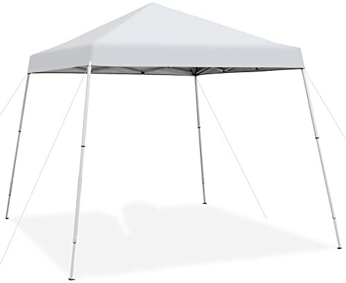 RELAX4LIFE 3 x 3m Faltpavillon, UV-Schutz 50+ & Wasserdicht, Faltbarer Pavillon mit Tragetasche & Windseil & Erdnägeln, Gartenpavillon 3-stufig höhenverstellbar, für Camping, Strand, Garten (Weiß)