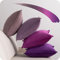 NOSTHEART Kissenbezug 40x40 Violett 4er Set Samt Kissenbezüge Kissenhülle Violett Farbverlauf sofakissen dekokissen Bezug mit Verstecktem Reißverschluss für Sofa Wohnzimmer Balkon Büro