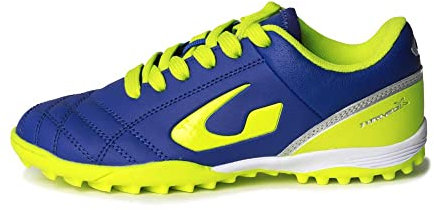 GEMS TFM02-0426 Scarpa TORNEO X JR Bambino, Blu/Giallo Fluo/Grigio EU 29