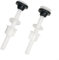 Lot de 2 vis pour réservoir d'eau de toilette, réservoir de chasse d'eau, vis de fixation pour réservoir de toilettes, mousse de toilette, installation en caoutchouc