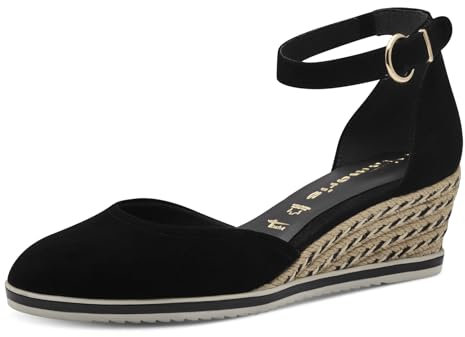 Tamaris Damen Klassische Ballerinas, Frauen Flats,Comfort Lining,TOUCHit-Fußbett,Slip-ons,klassisch elegant,Ballerinen,Black,40 EU