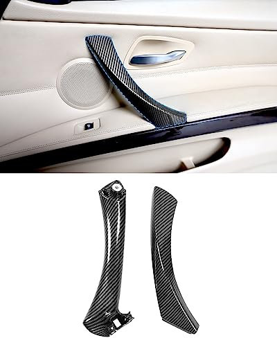 SHSBSCAR E90 Türgriff Ersatz rechts, für BMW 3er Serie Türgriff Set, passend für E90 E91 E92 E93 316 318 320 323 325 328 330 335 (2005-2012), Carbon-Style