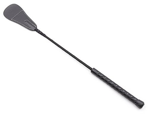 Chenyesun Frusta Pelle Lunga 46cm,Cavallo Frusta Frustino Unisex con Manico in Pelle, Equitazione Cavallo Crop, Fruste e Frustini Equitazione per Sport all'Aria Aperta