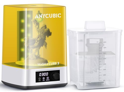 ANYCUBIC Wash & Cure 3 2-in-1 Station, Washing Size 165x100x180mm³ | 4L Bucket, Gooseneck Light for Detail Curing, 20% Uniformity Improvement, Quiet Operation, for LCD SLA DLP 3D Resin Printer
