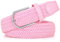 JasGood Geflochtener Elastischer Gürtel für Damen Herren, Unisex Stoffgürtel Stretchgürtel Dehnbarer Gürtel für Jeans Hosen,Rosa,115cm