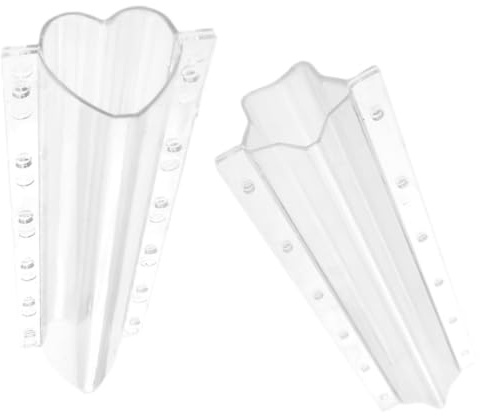 COLLBATH Gurkenform 2Er Set Stern Und Herzform Aus Transparentem Kunststoff Wiederverwendbare Wachstumsformen Für Obst Und Gemüse Garten Balkon Pflanzenzucht