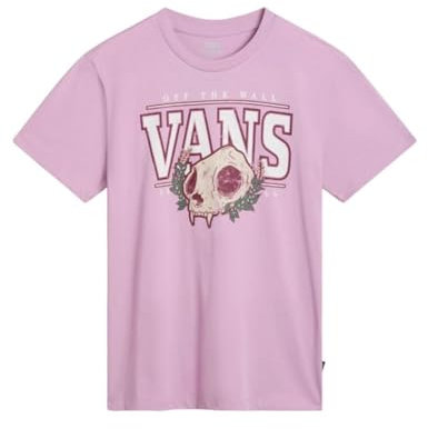 Vans Catbob Skull BFF Tee-b T-Shirt, Viola, M Donna