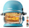 Fritaire - Air fryer. Friteuse à air en verre autonettoyante d'une capacité de 4,8 L avec système de chauffage par convection Vortex Whirlwind (Vert)