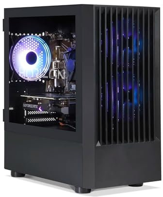 HORIZON Gaming PC Tower | AMD Ryzen 5 5500 | NVIDIA RTX 3050 6GB | 16GB 3200Mhz RAM | 500GB NVMe SSD | 650W PSU | ARGB Airflow Black Gaming PC Case | WiFi | Windows 11 - Desktop Computer