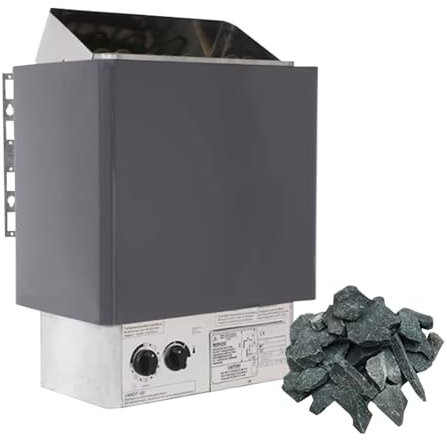 KYZTMHC Stufa per Sauna a Vapore Secco, Stufa elettrica per Sauna, Stufa per Sauna a Vapore Secco, Stufa per Sauna in Acciaio Inossidabile(3KW/220V)