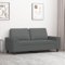 Willood 2 Sitzer Sofa Couch Gästesofa fürs Wohnzimmer Schlafzimmer Gästezimmer Modern Dunkelgrau 140 cm Stoff