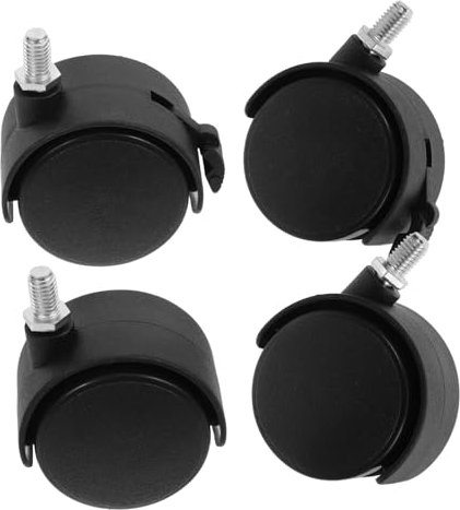 Lurrose Ersatzteile Für Bürostühle 4 Stück Lenkrollen 360°-drehung Für Möbel Einfach Zu Installieren Und Auszutauschen