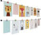 LeTOMA – Fotoseil mit bunten Metall-Klammern - 300 cm & 30 Klammern im Smiley-Design in den Farben Blau, Gelb, Grün, Orange und Rosa – Fotoleine, Bilderseil ideal fürs Kinderzimmer