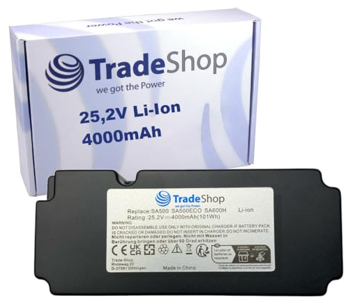 Trade-Shop Li-Ion Akku 25,2V 4000mAh kompatibel mit Yard Force SA500 SA500ECO SA600H SA650B SA800PRO ersetzt 862601 862615 / Mähroboter Rasenmäher