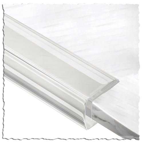 WXGMP Transparenter U-Form Eckenschutz 3 5m Kantenschutz Klemmprofil Silikon Glas Keder Schutzleiste Baby Tischkantenschutz Möbelkantenschutz Eckschutzprofil(5mx8-9mm)