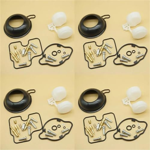 JAYWIS Kit di Riparazione Carburatore per Motociclette per H&Onda CB600F CB600F2 Hornet CB 600F CB 600F2 Hornet 1998-2006 Diaframma Galleggiante di Riparazione carburatore(Insieme 1)