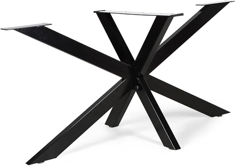 SERdeerCH Tischgestell Metall Spider Schwarz 70x150cm,Verstellbaren Füßen