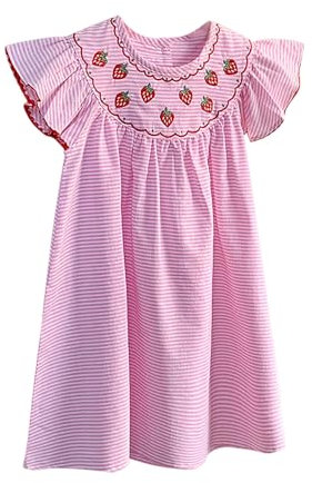 Generisch Calendario de Adviento para puerta, manga de vuelo, bordado de fresa, ropa, Halloween, negro, niña, Rosa., 2-3 años