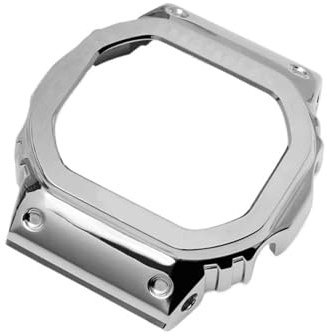BSEIXIKRB V4.0 Edelstahl-Armband, kompatibel mit Casio, G-Shock DW-5600, DW5600, GW-B5600, DW-5030, GB-5600, GWX-5600, Uhrenarmband-Gehäuselünette