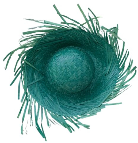 Sombrero de paja de mexicanos tejido a mano, accesorios coloridos para fotos, estilos hawaianos, disfraces mexicanos, festivales, fiestas, fiestas grandes