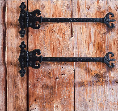 antikas – Coffre Bandes rustique caisses Antique Charnières pour meubles, 2 bandes longue 50 cm