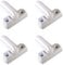 Lot de 4, 8 ou 12 bloque-fenêtres en alliage de zinc fondu - Verrous de sécurité pour porte ou fenêtre en uPVC ou PVC - Entrebâilleur de porte/fenêtre - Antivol