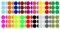 Bunte Sticker 50 mm runde Punkt Aufkleber – 5 cm Sticker 108 Stück von Royal Green