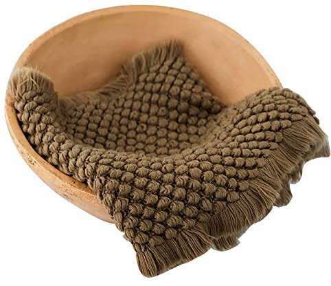 Amorar Neugeborene Fotografie Strickdecke Baby DIY Fotografie Wrap Foto Prop Hintergrund Requisiten Teppich Fotografischen Matte Shoots Hintergrund Tuch weiches Baby Swaddling Decke 37 * 160cm