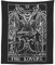 The Lovers Tarot-Karte (schwarz & weiß) – Sensenmann – Gothic-Paar Halloween Heimdekoration Wandbehang (149,9 x 129,5 cm)