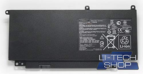 LI-TECH Batería compatible 9 celdas 6100 mAh para Asus N750JK-T4067H Notebook Nueva 6,1 Ah