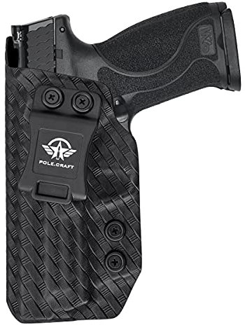 M&P 9mm Holster, M&P 2.0 Holster, Carbon Fiber Kydex Holster IWB for Smith & Wesson M&P 9mm M2.0 4/4.25, Innen Bund verdeckt tragen Holster M&P 9mm 2.0 Accessories (Weave Black, Left)
