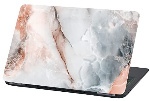 Laptop Folie Cover Abstrakt Klebefolie Notebook Aufkleber Schutzhülle selbstklebend Vinyl Skin Sticker (LP76 Marmor Bicolor, 15 Zoll)