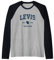 Levis Wisconsin WI Sportdesign im Vintage-Stil, Marineb Raglan