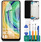 SRJTEK para Xiaomi Redmi Note 10 Pantalla de Repuesto para Redmi Note 10s 4G Pantalla LCD para Xiaomi Redmi Note 10 Kit de reparación de Montaje digitalizador de Pantalla táctil (con Marco, Negro)