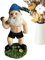 FASSME Gartenzwerg Statue, Gewichtheben Indoor Skulptur, Rasen Terrasse Indoor Statue, Fun Fitness Hantel Heben Statue