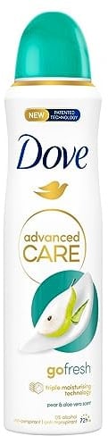 6er Pack - Dove Deodorant Spray Advanced Care - Pear & Aloe Vera - 150ml