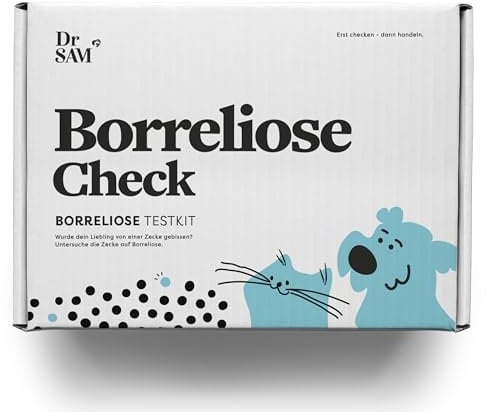 Dr. SAM Zeckentest für Hunde und Katzen- Pawcheck Borreliose Test als einfachen zertifizierten Labortest für zuhause - schnelles Ergebnis - Tick Test for Dogs and Cats