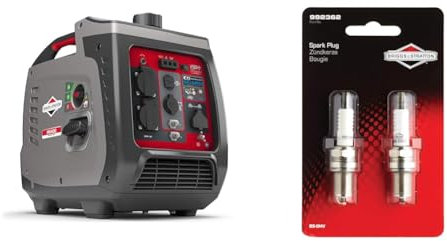 Briggs & Stratton 030800 Benzin Inverter Stromerzeuger Generator der PowerSmart Serie P2400 & Stratton BS-OHV Zündkerzen