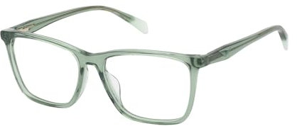 Zadig & Voltaire Quadratisch Cellulose acetate Brillen in Transparent Green für Damen, Brille mit Sehstärke, optional mit Sonnenbrillen tönung oder Blaulichtfilter (Modell VZV379)