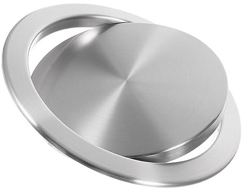 Zerodeko Coperchio Flippante Acciaio Inossidabile per Pattumiera Copertura per Rifiuti Pratica e Resistente Facile da Installare Cucina e Bagno Design Silenzioso e Stabile Materiale di Alta