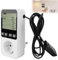 Termostato igrostato da 230 V, con schermo LCD, regolatore di umidità digitale, regolatore di temperatura per serra, acquario, terrario, rettili