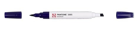 Talens | Pantone Marker 2685 | Dual-Tip-Stift mit Pinselspitze und Keilspitze | Wasserbasierte, pigmentierte Tinte in 108 Pantone-Farben