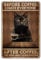 KONFEN Metallschild Blechschild Katze Retro, Katze Trinkt Kaffee Vintage Katzen Blechschilder Lustige Metallposter, Zinn Zeichen Metallschilder Posterkatzen 8 * 12 Zoll für Wand Home Kaffeehaus Tür