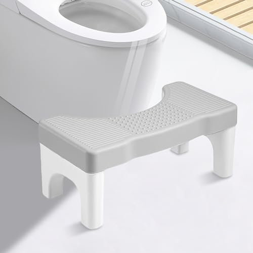 MEYAGOT Tabouret De Toilette,40x21x17cm Repose Pied Toilette,Repose-Pieds pour Salle De Bain,Marche De Toilette Tabouret De Toilette pour Salle De Bain,Contre Constipation