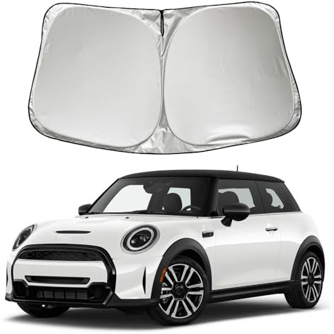 SZYUCHEN Parasol para Parabrisas de Coche Compatible con Mini Cooper Cooper S Hardtop de 4 Puertas (no para Countryman) 2024 2023 2022 2021 2015-2020 Accesorios, Parasol para Ventana Delantera de